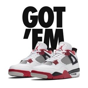 Authentic Jordan fire red 4s